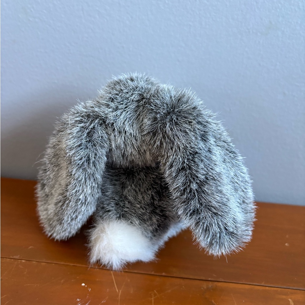 Russ Mini Gray and White Stuffed Bunny 🐰 - Picture 3 of 8